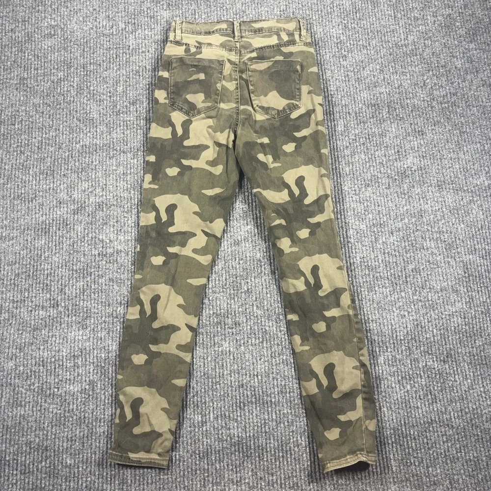 Celebrity Pink Skinny Jeans Womens 3/26 Green Camo High Rise Ankle CJ21386P1850